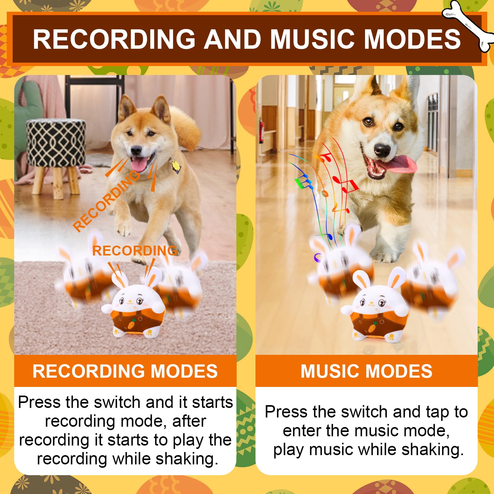 BABORUI Bunny music mode provides ready tunes for instant entertainment.