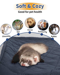 Babvl plush gridded fleece provides a soft, warm surface for tiny paws.
