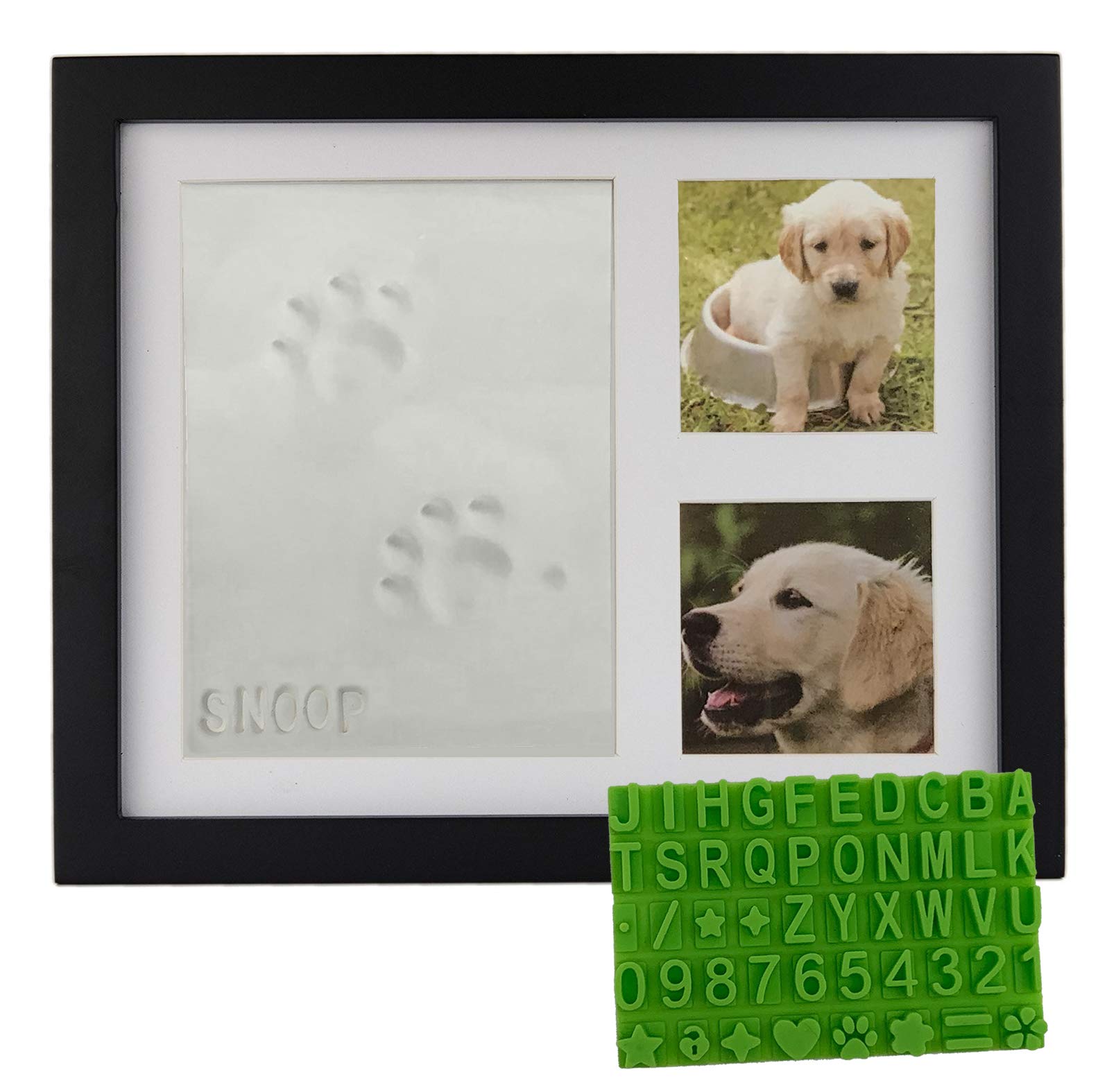 Baby Mushroom pawprint kit frame offers a ready-to-display personalized keepsake.