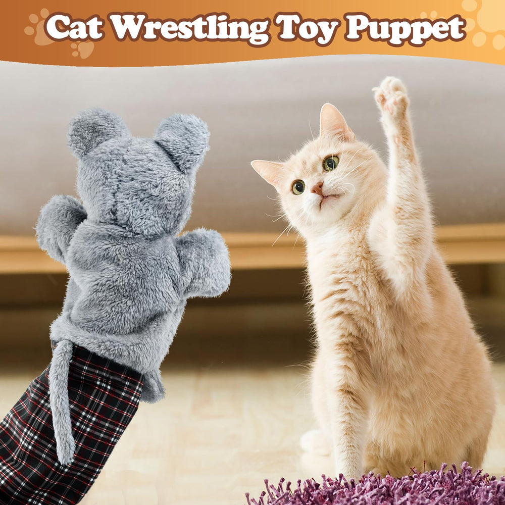 Babyye cat wrestling glove in action inspires imaginative bonding and exercise.