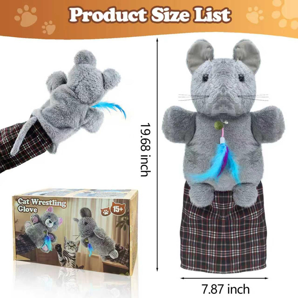 Babyye cat wrestling glove thick padding demonstrates protective design for playful tussles.