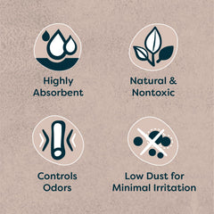 Back-2-Nature small animal bedding illustrating low-dust odor control for cages.