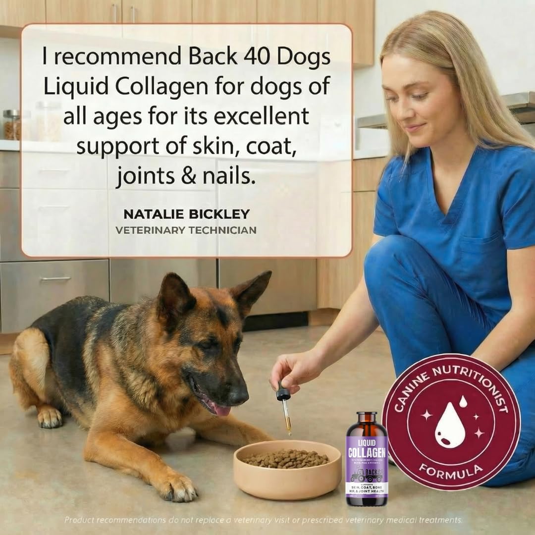 Back 40 Dogs drops are easy to administer with a dropper for daily use.