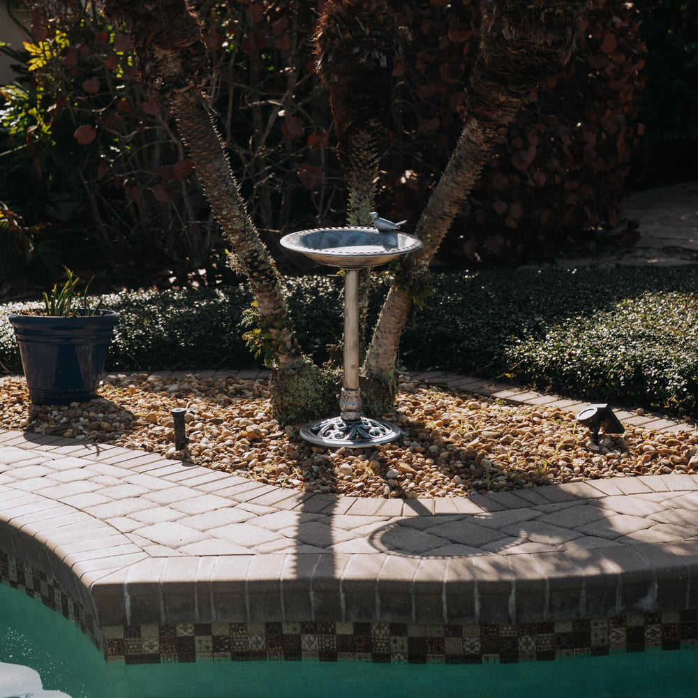 Backyard Expressions garden water feature creates a serene outdoor centerpiece.