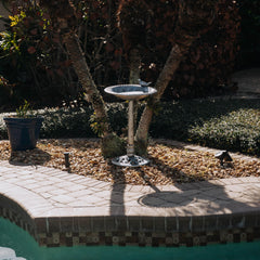 Backyard Expressions garden water feature creates a serene outdoor centerpiece.