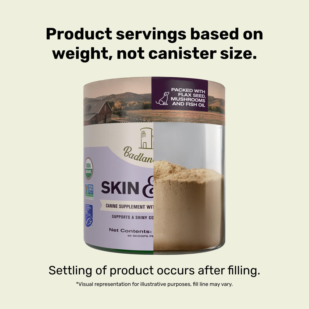 Badlands Ranch Antioxidant Topper adds natural protection for healthy skin and coat.