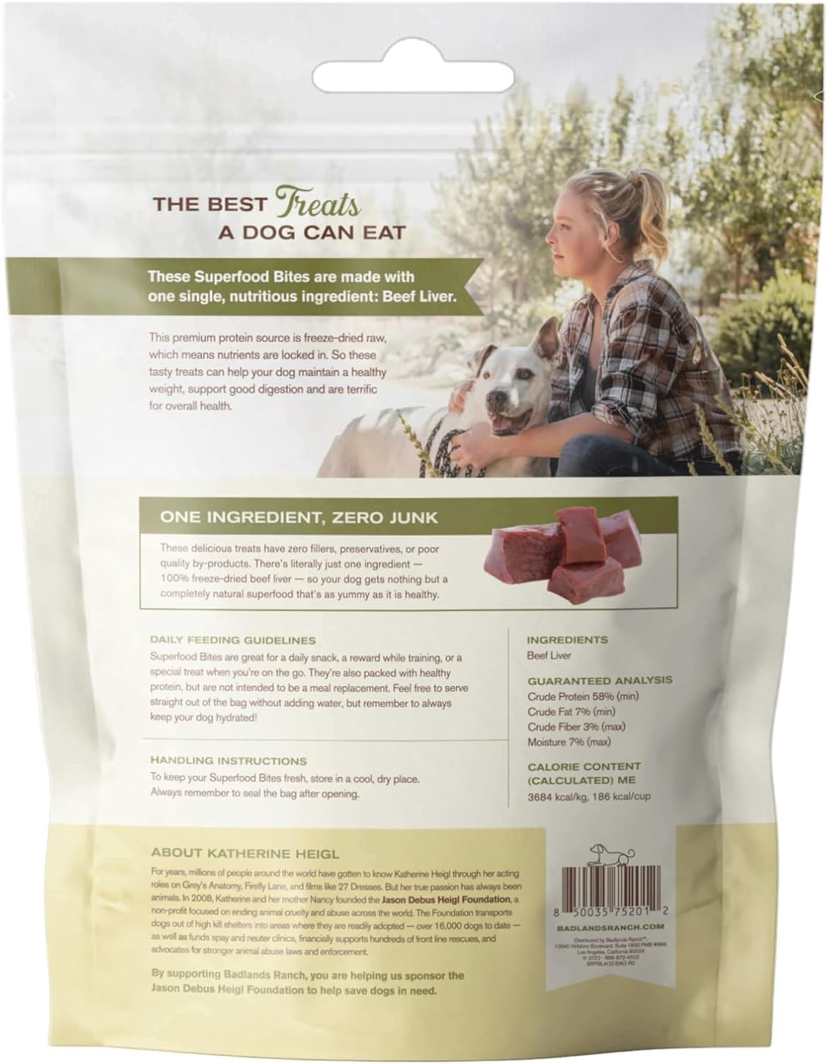 BADLANDS RANCH label-detail image communicates origin and simple nutrition