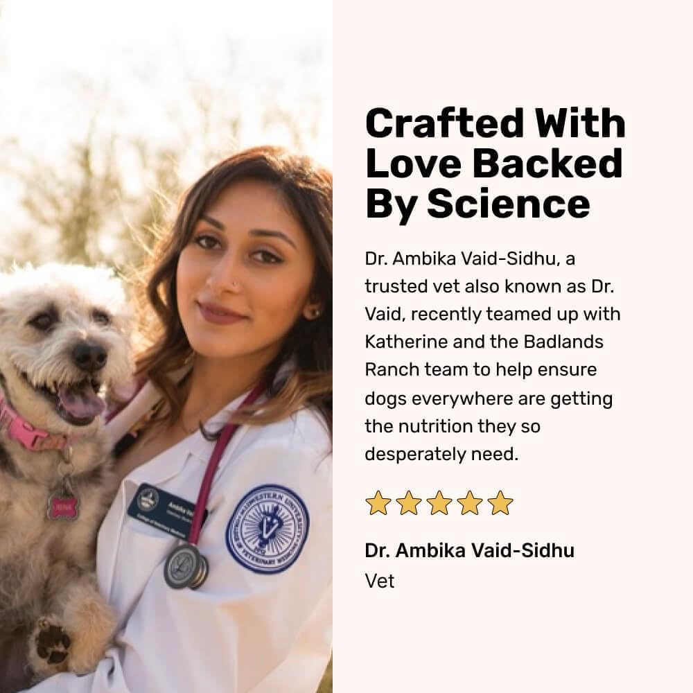 BADLANDS RANCH coat-friendly ingredients promote a healthy skin and coat