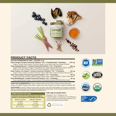 Organic ashwagandha on Badlands Ranch Super20 label suggests calming support.