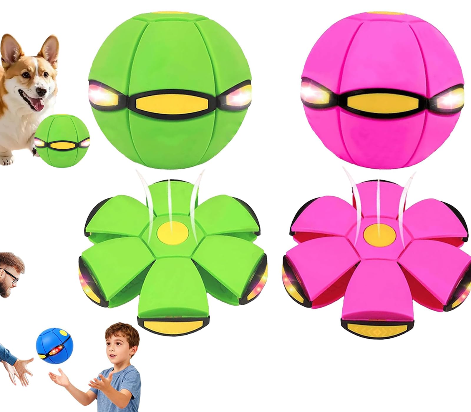 BADWALT Magic Bouncing Ball ball form engages kids with responsive bounce for indoor play