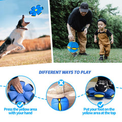 Badwalt Magic Bouncing Ball dog play action highlighting exercise.