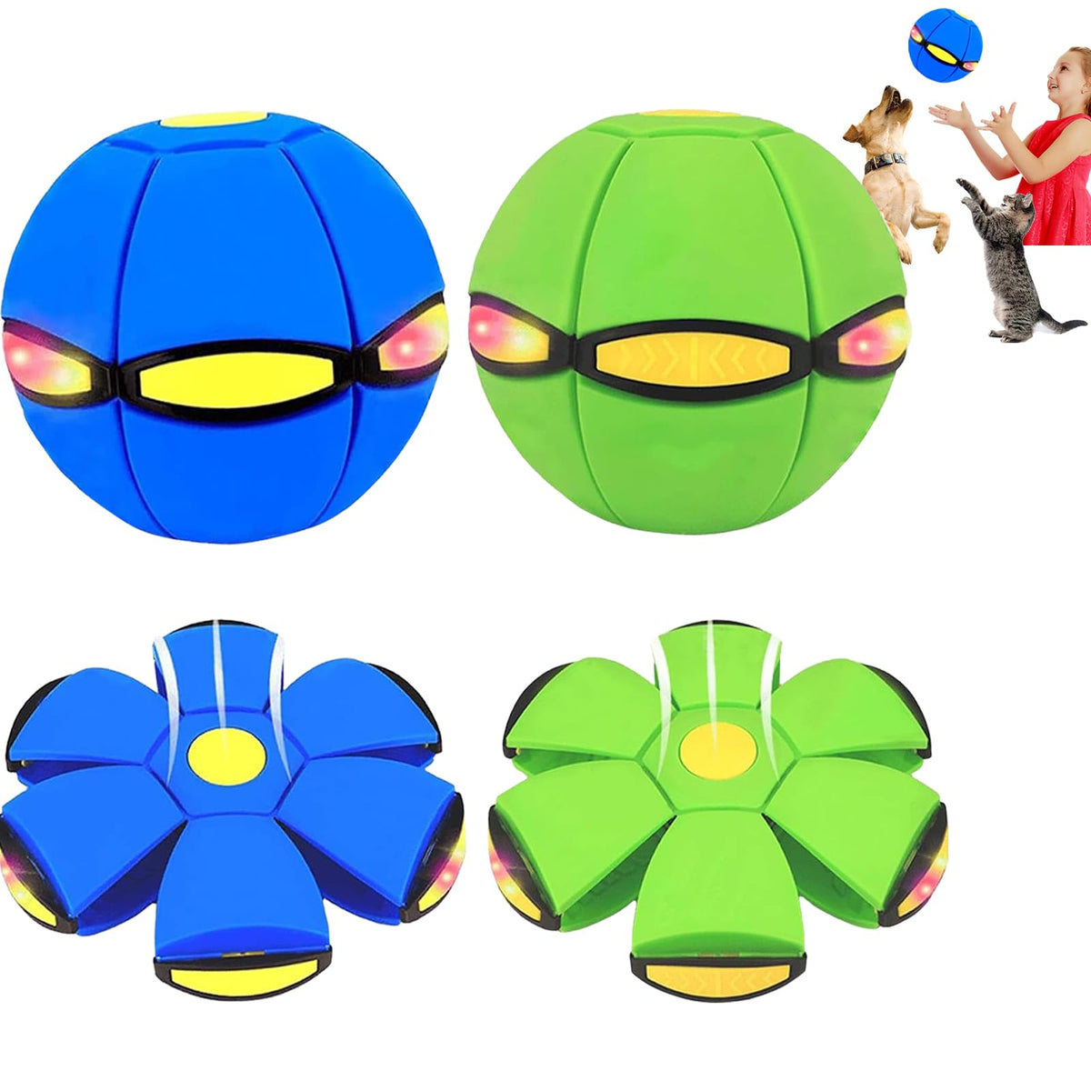 Badwalt Magic Bouncing Ball set front for interactive play.