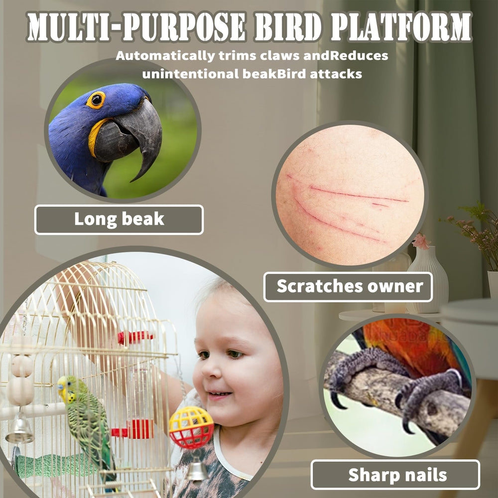Baeruuss easy-installation hardware included with beak perches