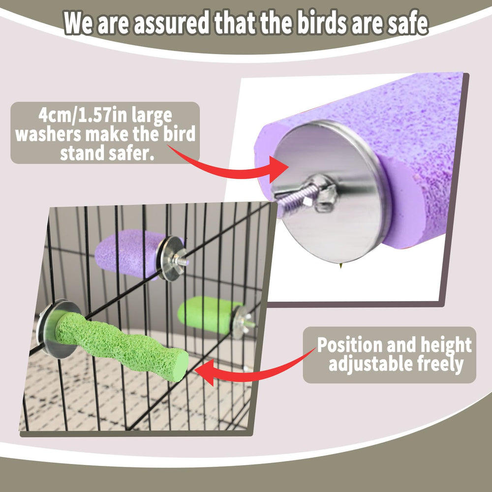 Baeruuss natural nail and beak maintenance perch for grooming