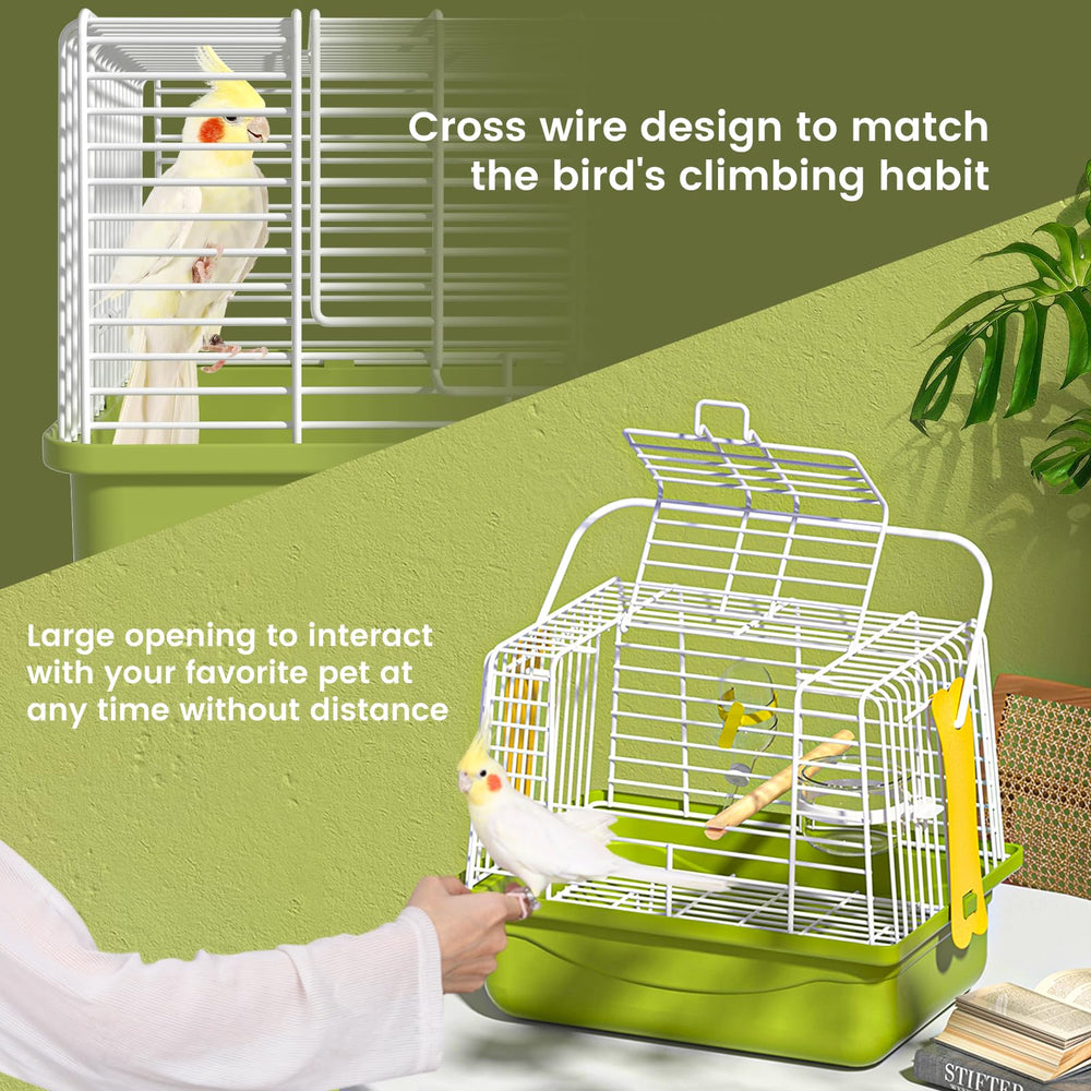 BAGHPBM top opening enables interactive play with birds.