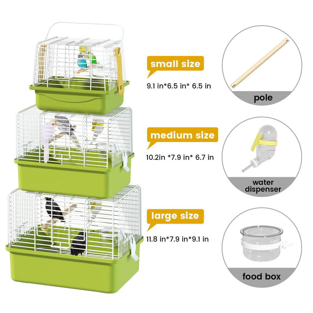 BAGHPBM parakeet cage shows a sturdy buckle for quick setup.