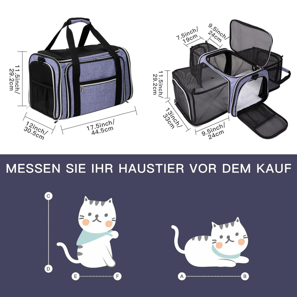 Baglher airline-approved pet carrier fits under the seat