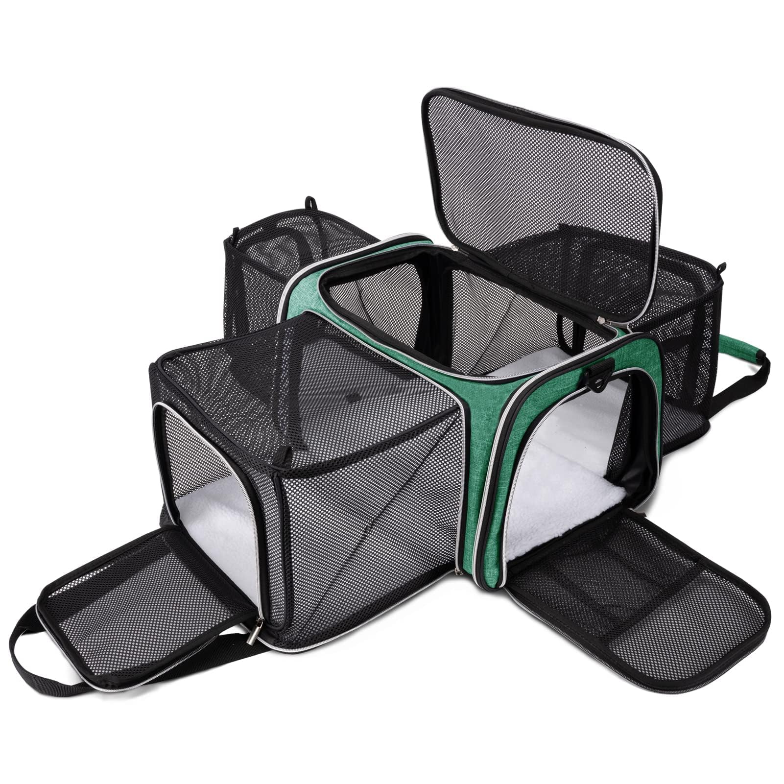 BAGLHER Cat Carrier Bag showing airline-approved under-seat design for travel