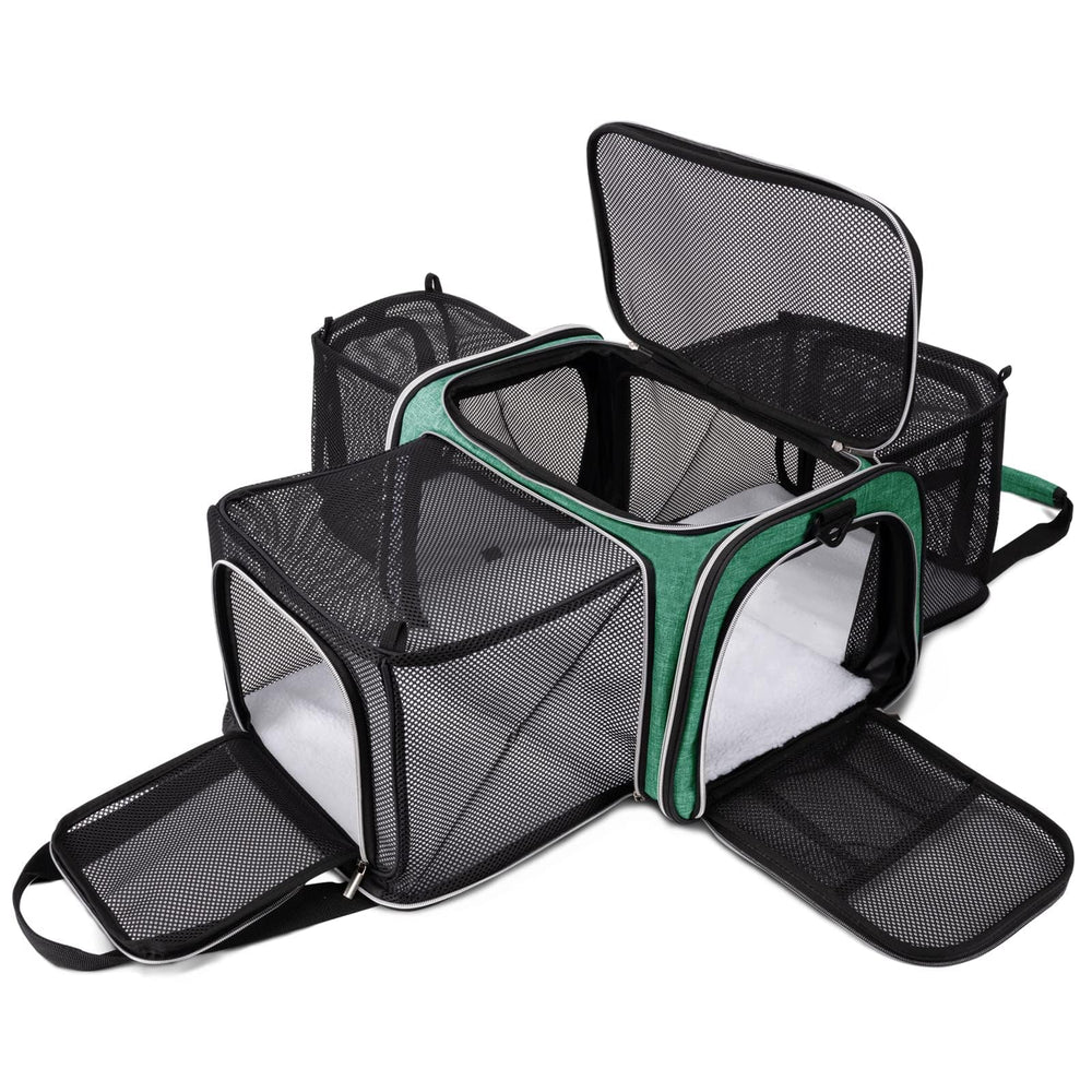 BAGLHER Cat Carrier Bag showing airline-approved under-seat design for travel