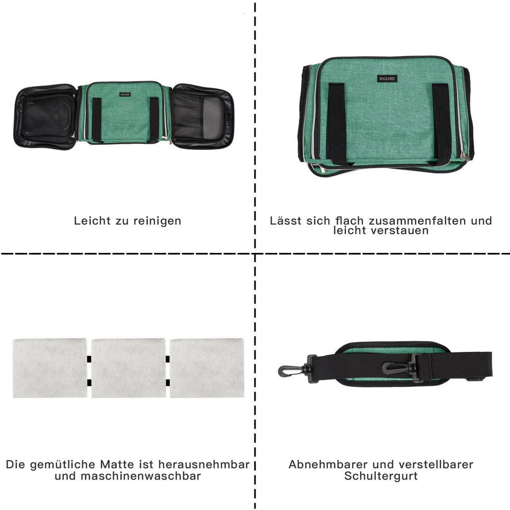 BAGLHER carrier featuring a self-locking zipper for security