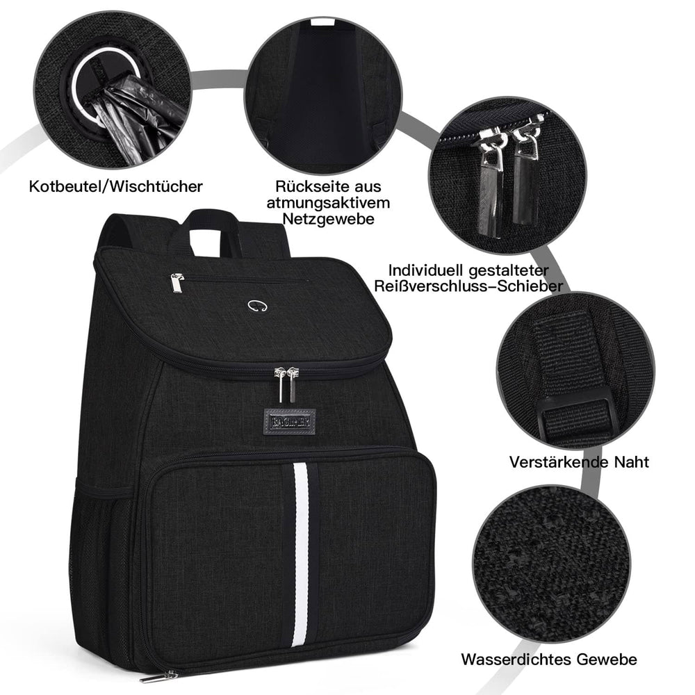 BAGLHER Silicone collapsible bowls set for convenient on-the-go meals.