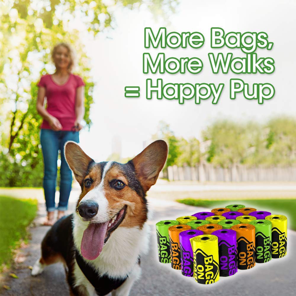 Multi-colored bags add visibility and make bag selection simple
