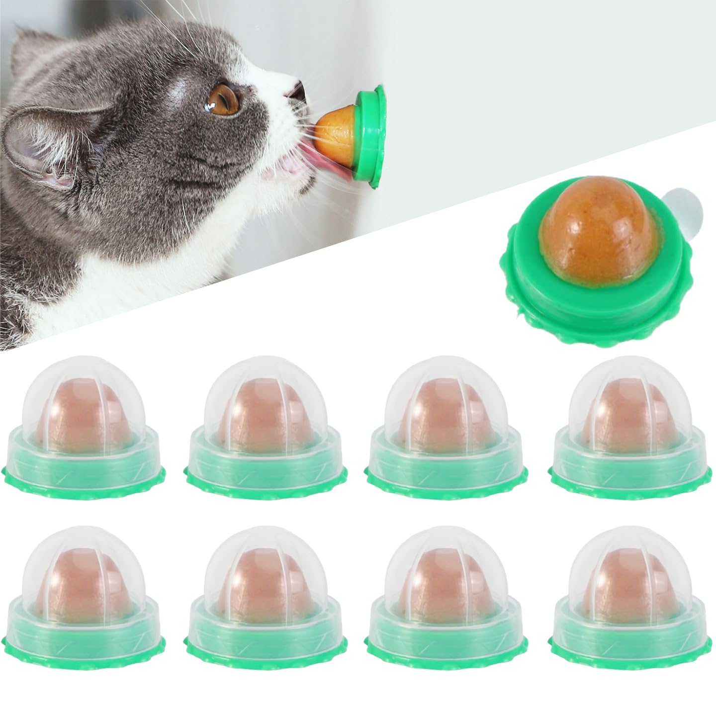 Balacoo cat snacks ball closeup highlighting texture for enrichment.