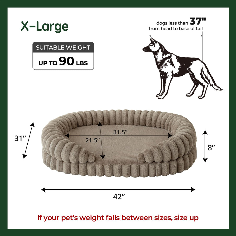 BALANCE Calming Dog Bed non-slip bottom preventing movement on floors.