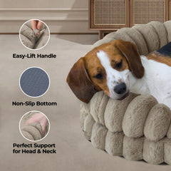BALANCE bed with non-slip bottom shown on a slick floor for safe lounging
