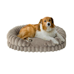 BALANCE calming dog bed oval 36-inch front view showing supportive edge for large dogs