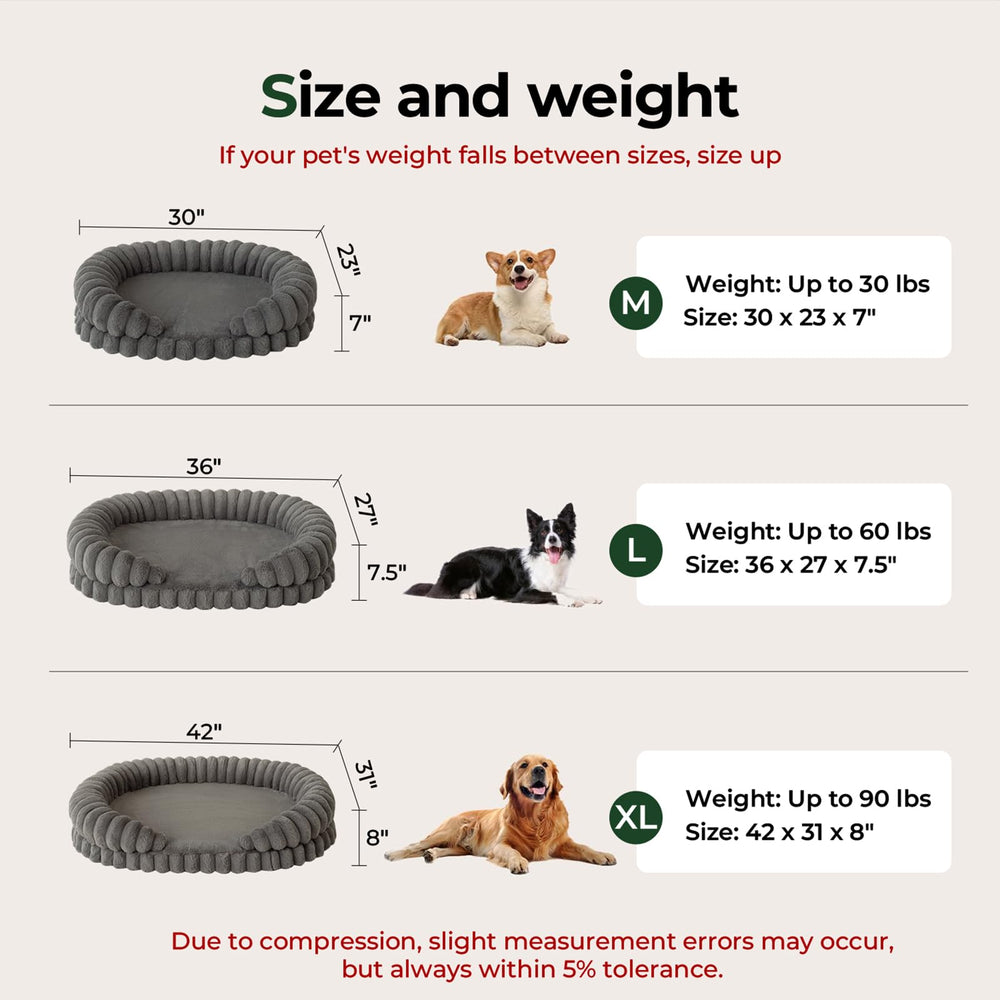 BALANCE Calming Dog Bed XL use showing a large dog resting comfortably.