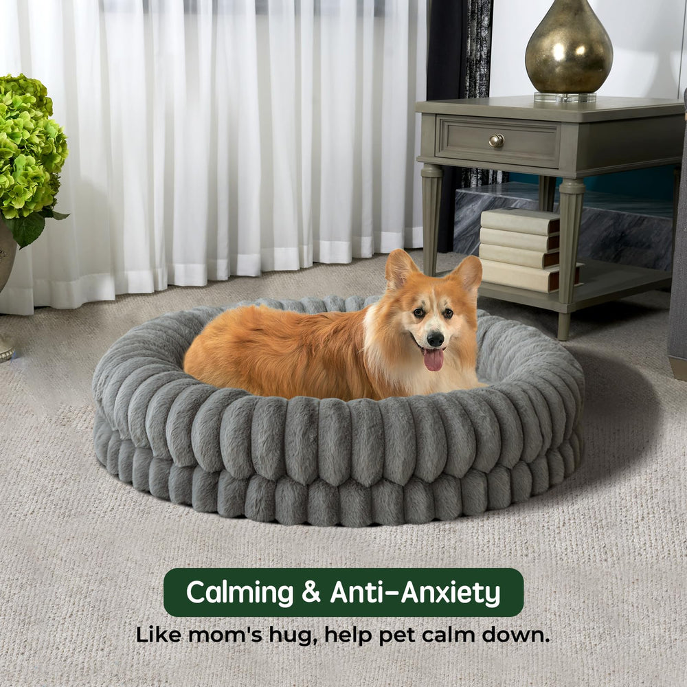 BALANCE calming edge cushions neck and head for dogs that curl up.