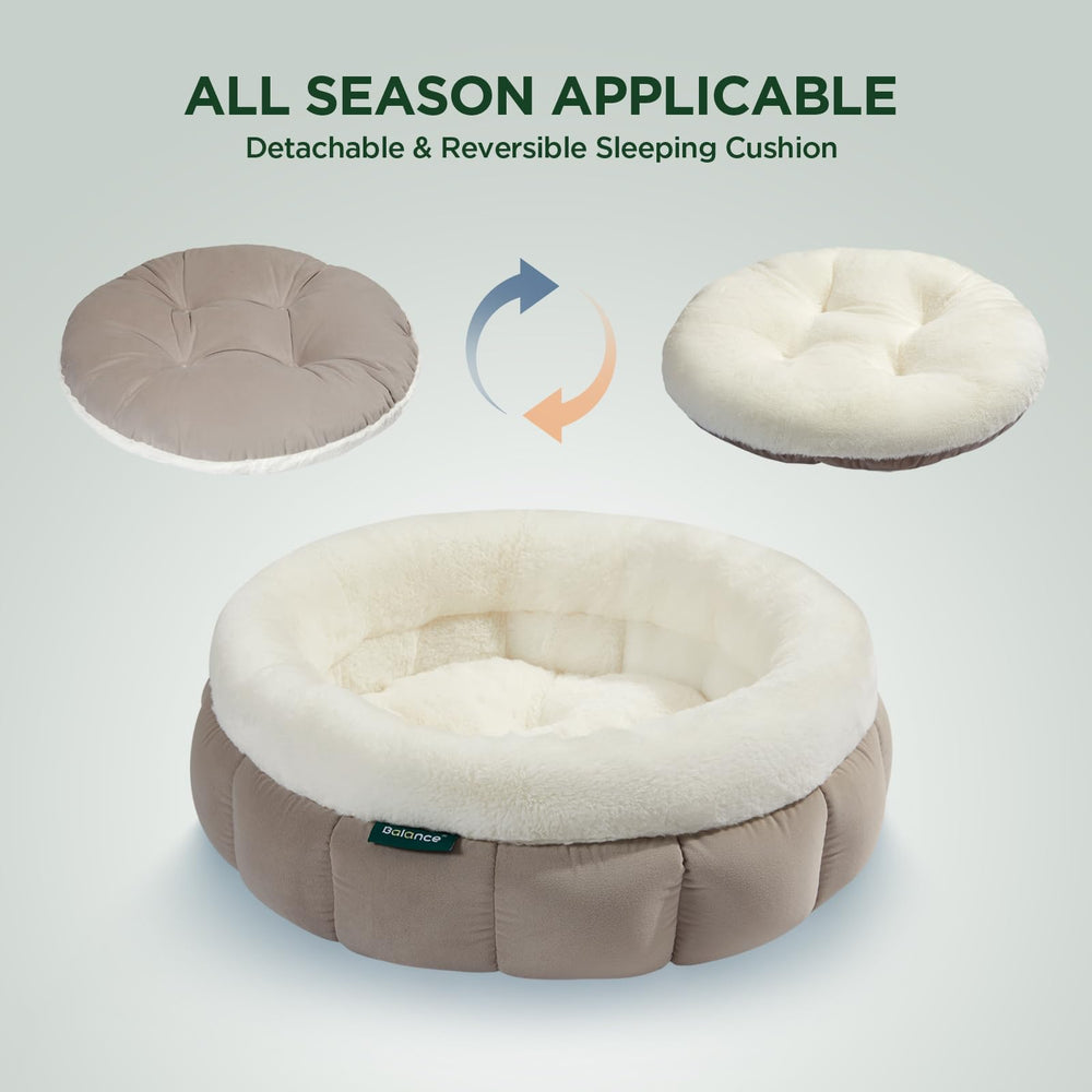 BALANCE cat bed goat round, compact packaging for shipping