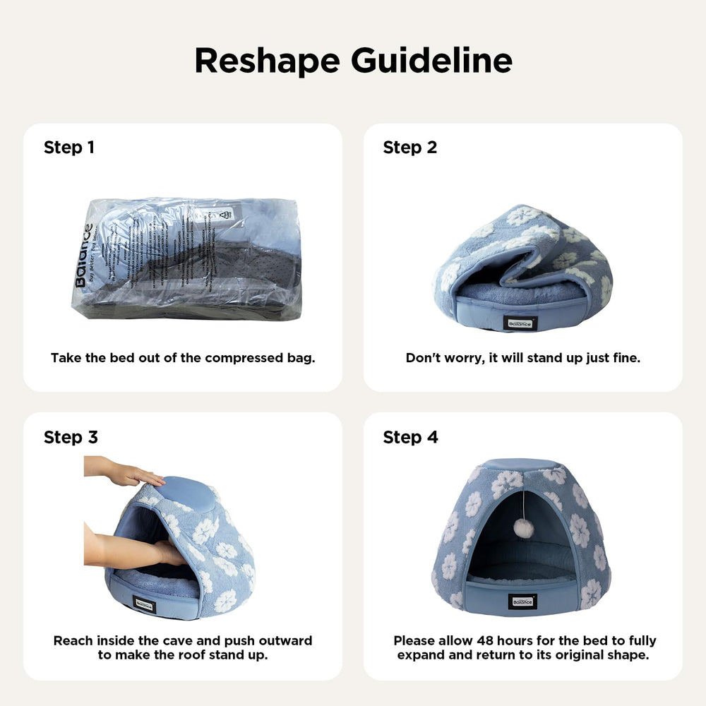 BALANCE cat-bed-machine-washable-inner-mat is easy to clean