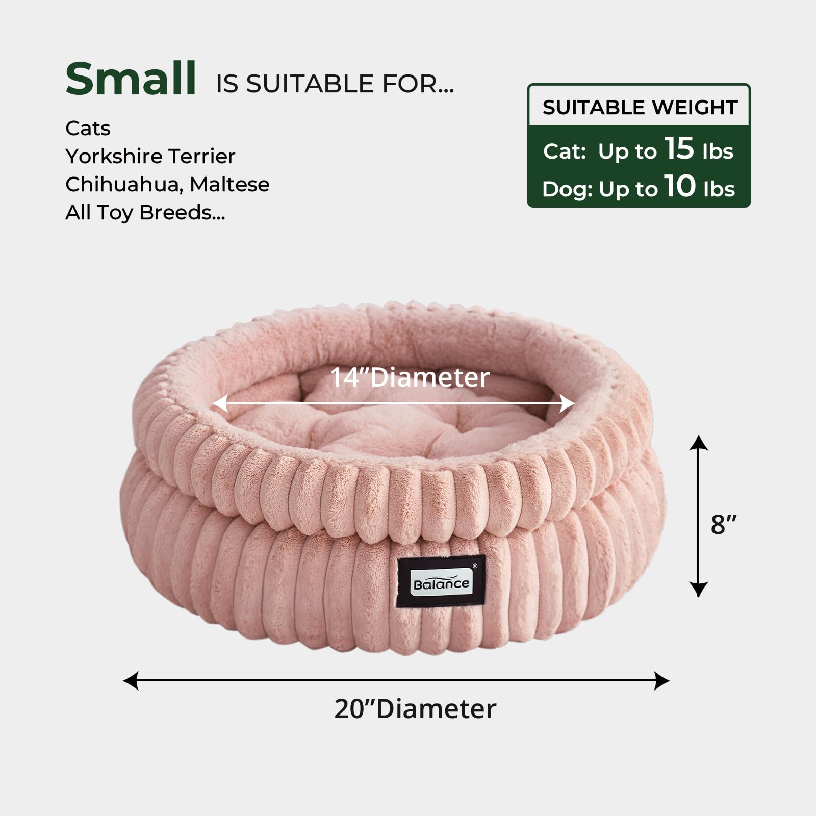 BALANCE cat bed machine-washable for easy care and fresh nights.
