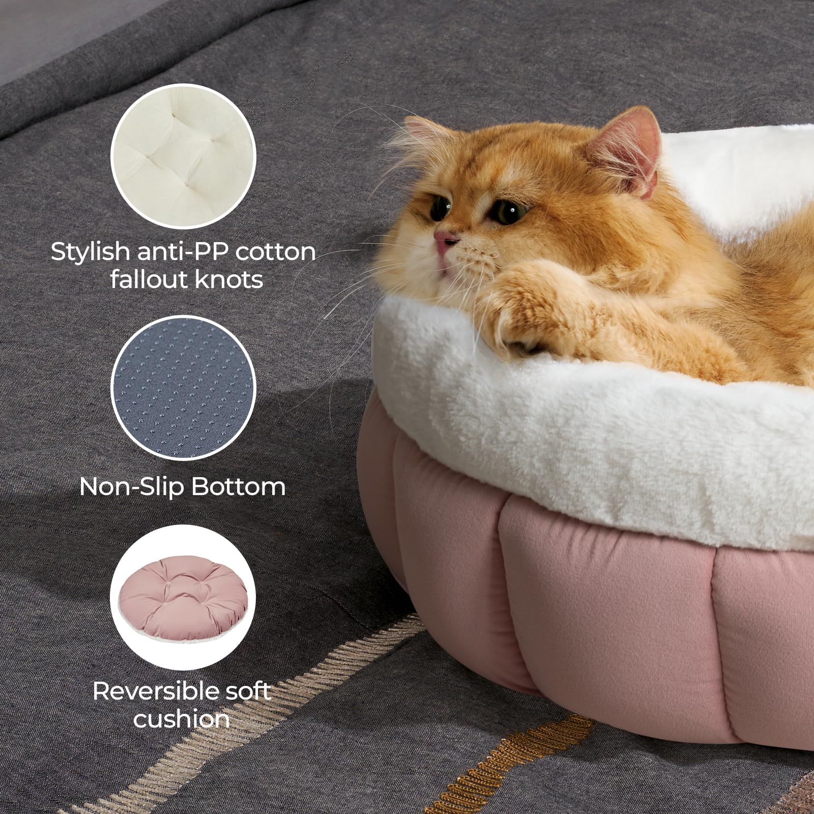 BALANCE bed features secure raised sides for curling and security.