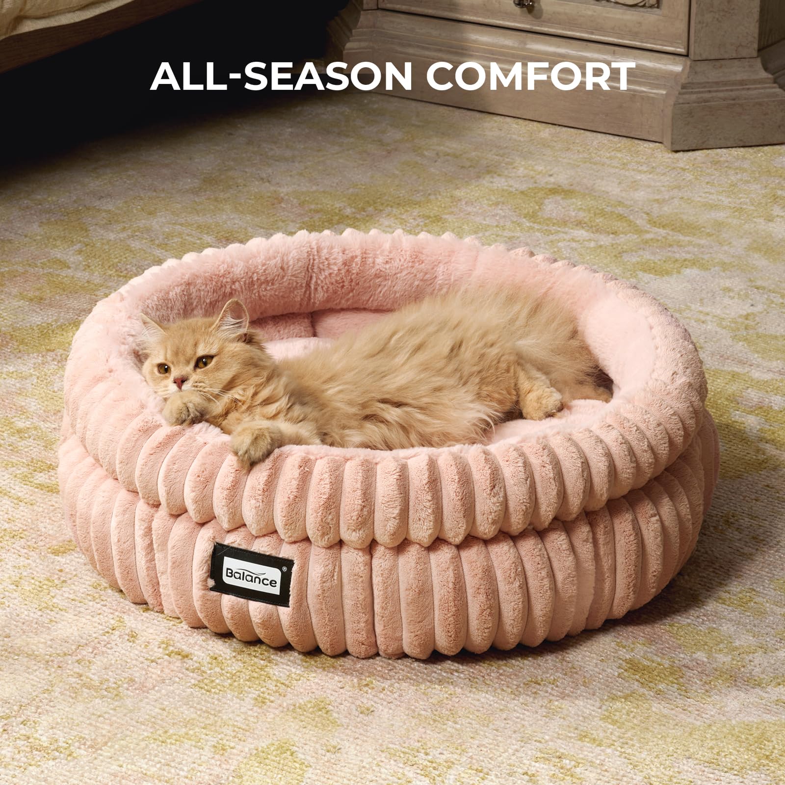 BALANCE cat bed removable cushion simplifies washing and quick restore.