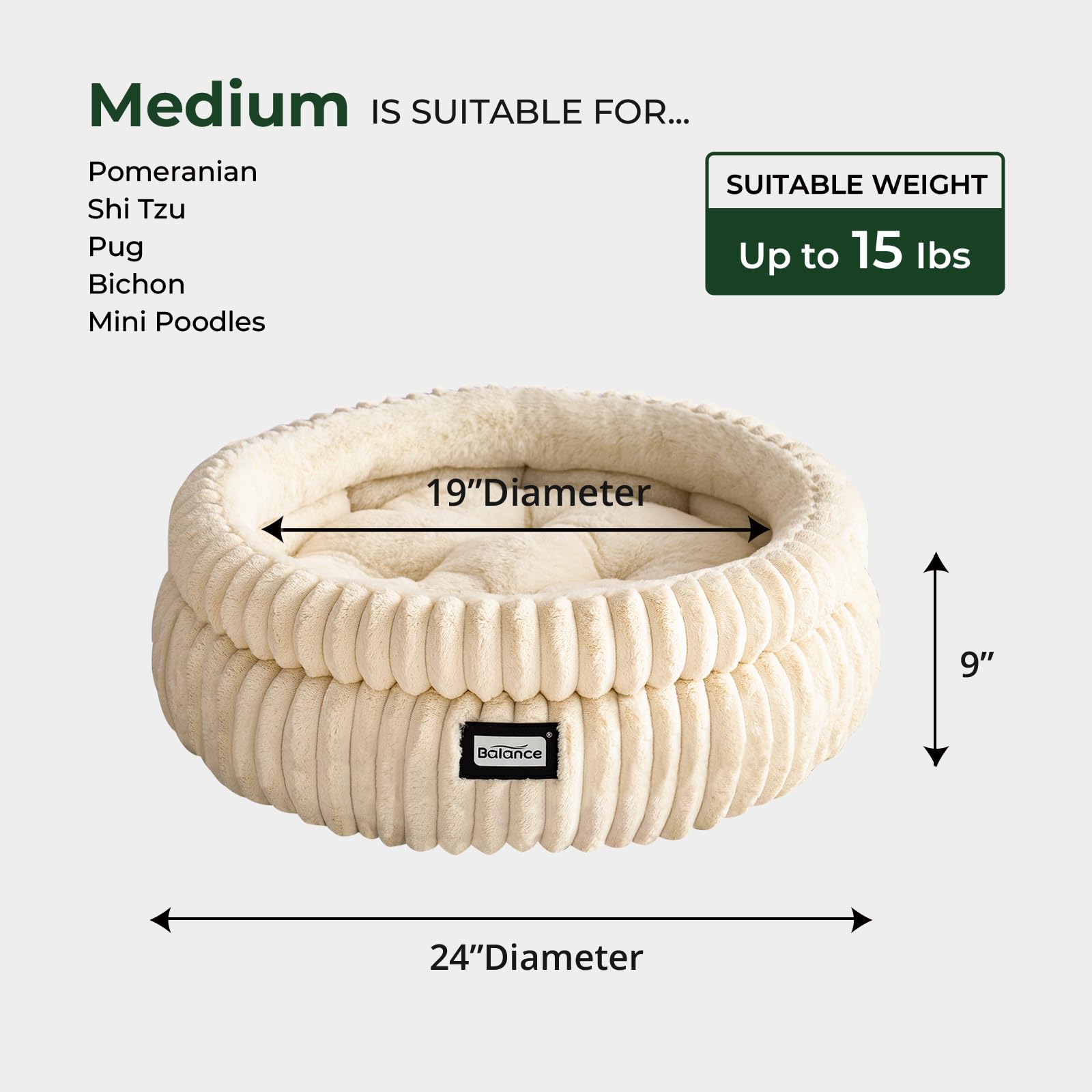 BALANCE Cat Bed removable cushion demonstrates easy machine washable care