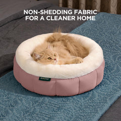 BALANCE cat bed mellow rose, warm and inviting for indoor cats.