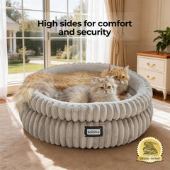 BALANCE cat bed round anti-slip bottom keeps bed steady on floors