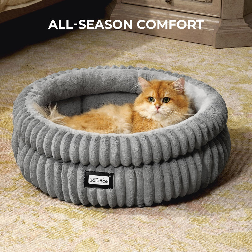 BALANCE cat bed round removable cushion for easy washing and quick refresh