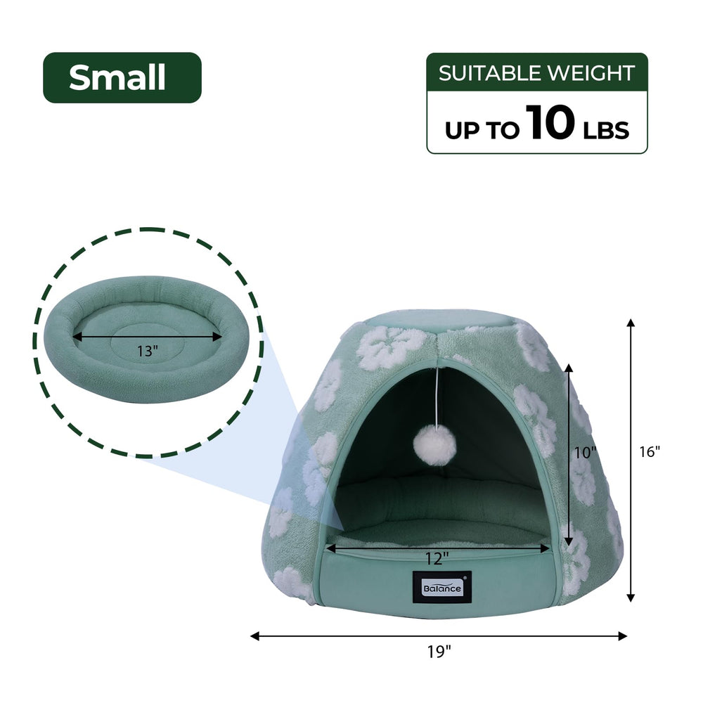 BALANCE cat-bed-sturdy-spacious-design provides room to stretch and relax