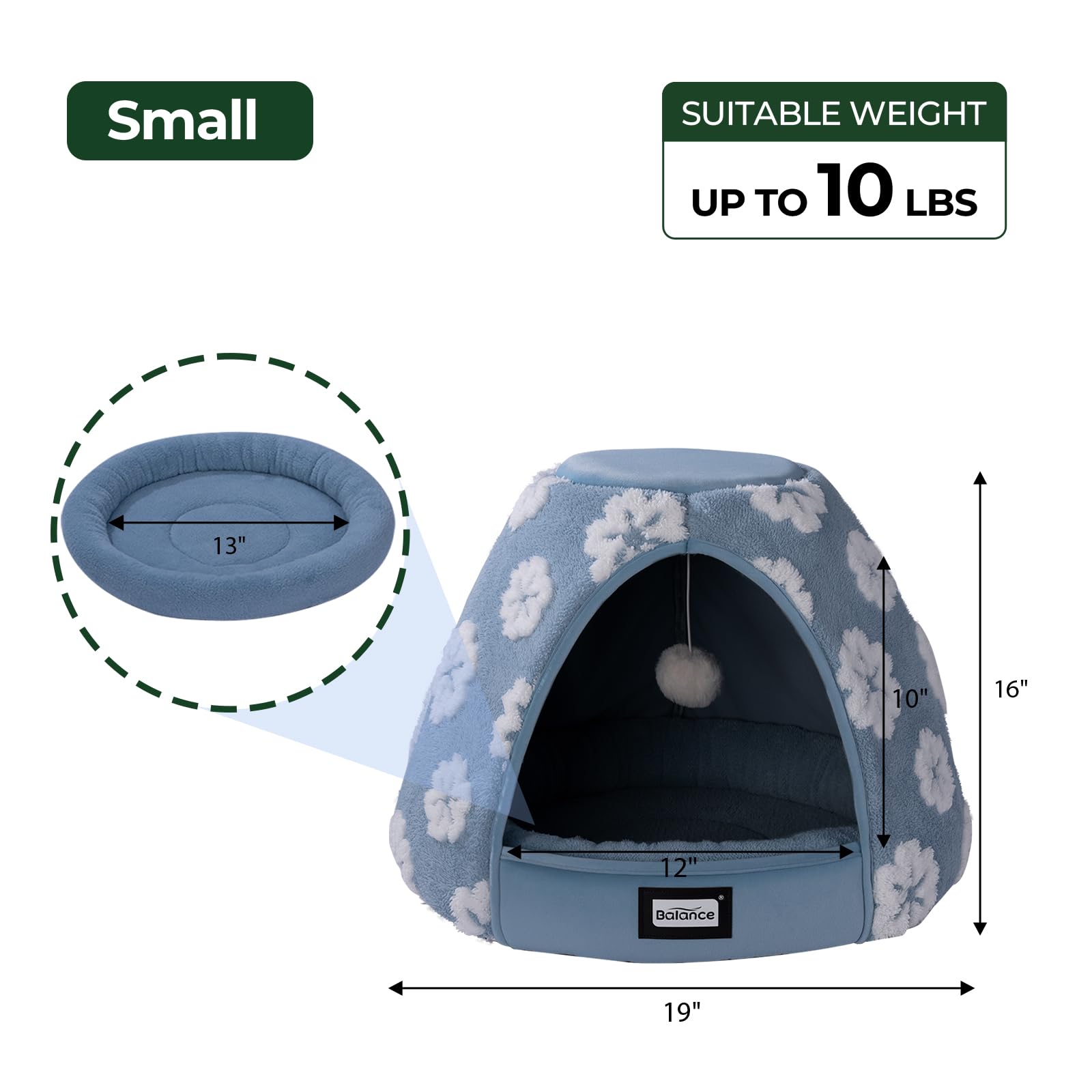 BALANCE 2-in-1 design lets you switch between tent and cozy cave modes.