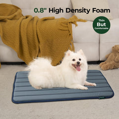 BALANCE crate pad water-resistant top protects foam from spills.