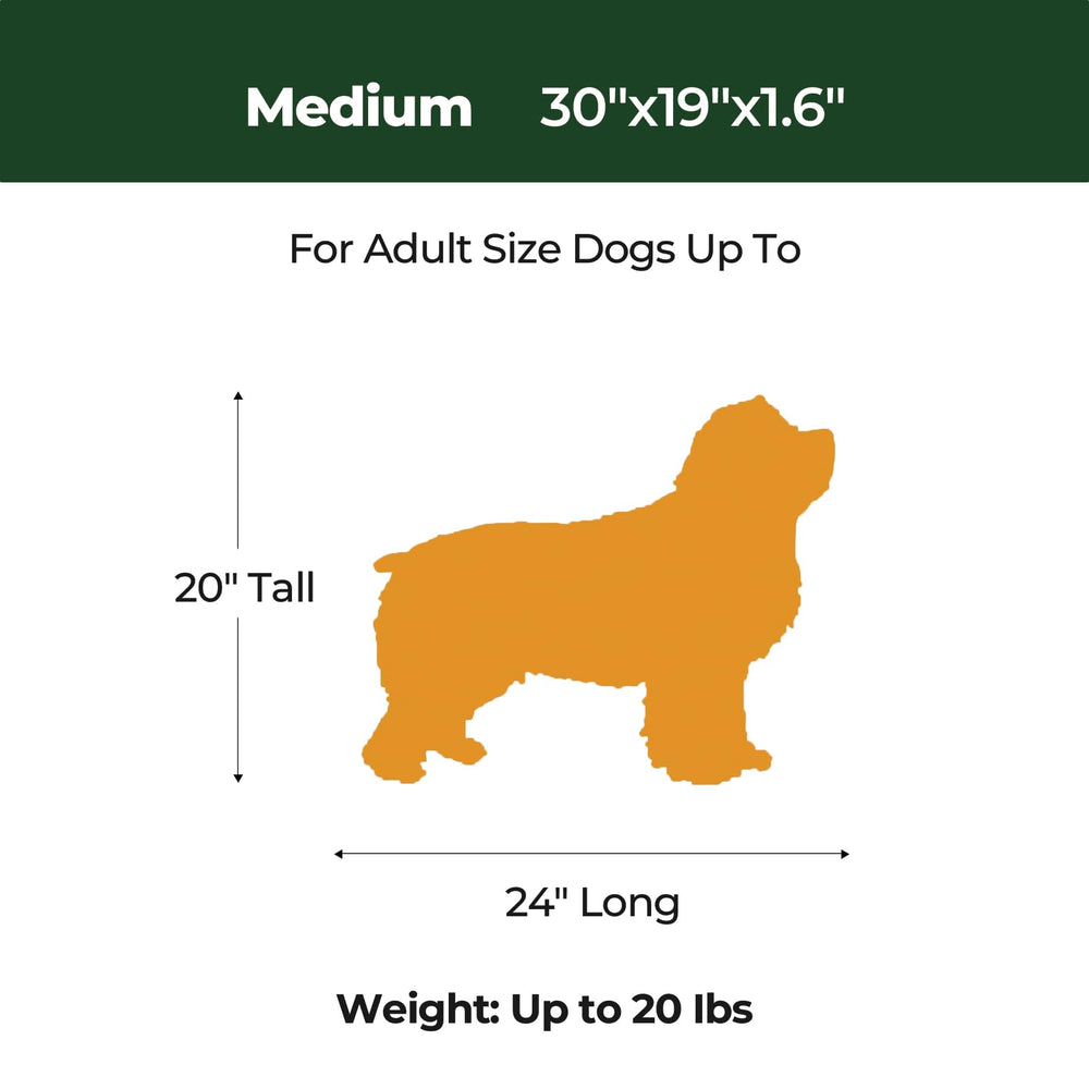 BALANCE dog crate bed features soft faux wool fabric for comfort