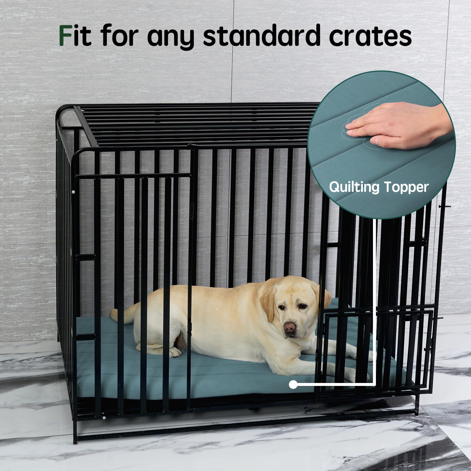 BALANCE dog crate bed is machine washable for easy cleaning
