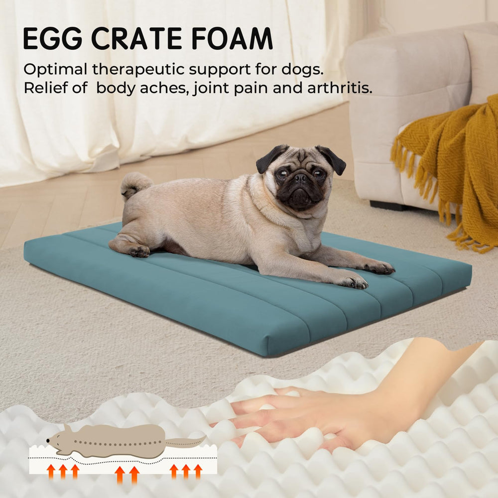 BALANCE dog crate bed with waterproof liner protects against leaks