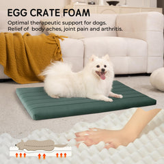 BALANCE Dog Crate Bed with waterproof liner protects against spills during crate use.