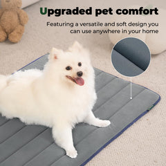 BALANCE Dog Crate Pad anti-slip base keeps the mat in place.