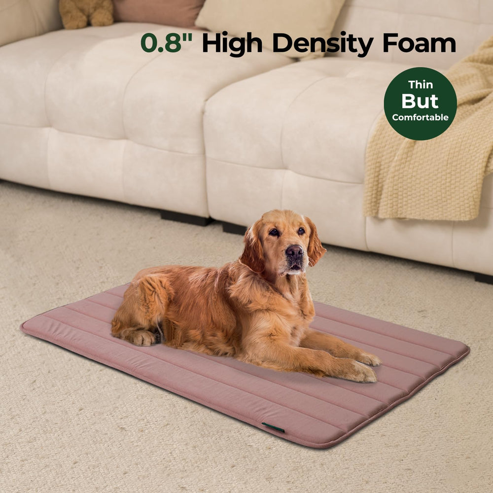 BALANCE dog pad top is water-resistant, protecting the foam from accidents.
